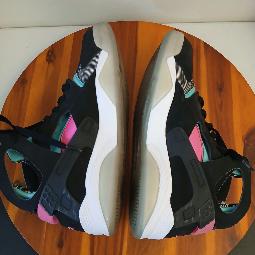 Nike Air Flight Huarache Men 11 Black South Beach Shoes Sneakers 705005-003 View 5